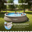Piscine hors-sol à anneau annelé 12 pi x 36 po Funsicule, natté-129401582-129401584