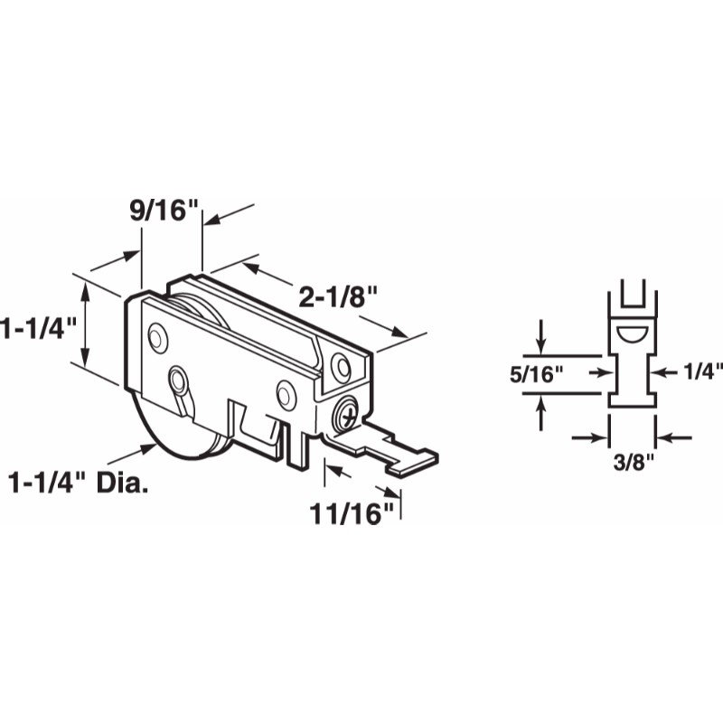 Mirror Door Roller