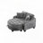Chenille 2-seater Sofa, Double Sofa Chaise Longue-1827338632