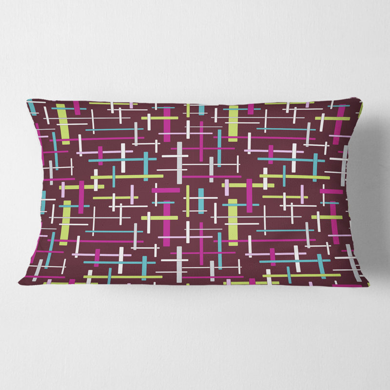 Coussin décoratif rétro Mid-Century