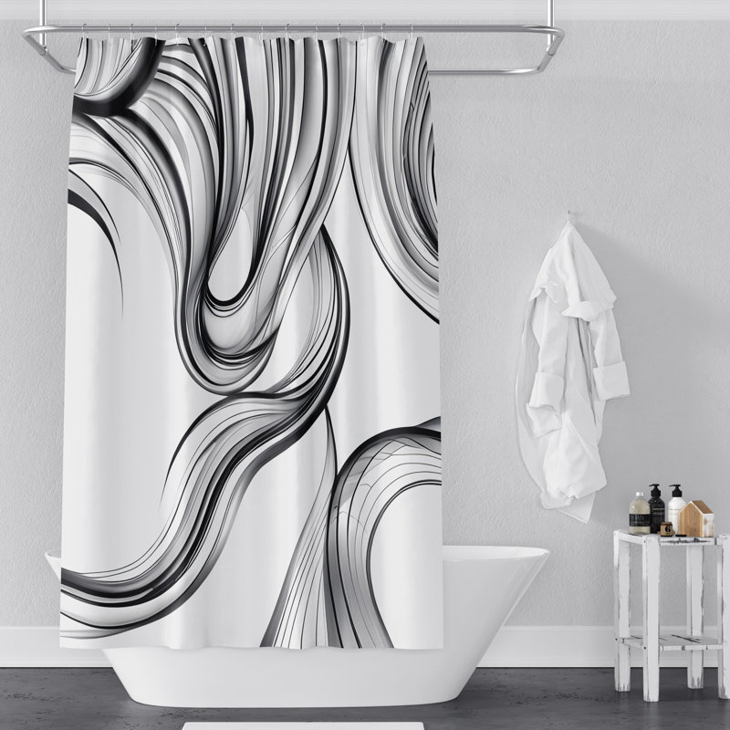 Rideau de douche Glenvar, H 72 po x l 70 po