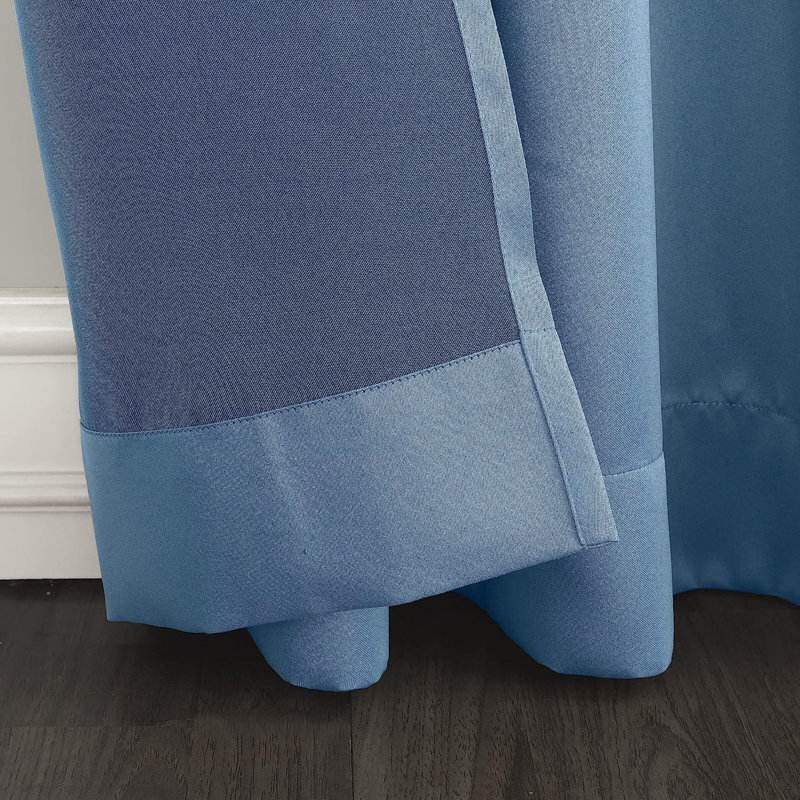 Wayfair Basics® Thermal Room Darkening Rod Pocket Curtain Panel, Vintage Blue, 54" W x 84" L