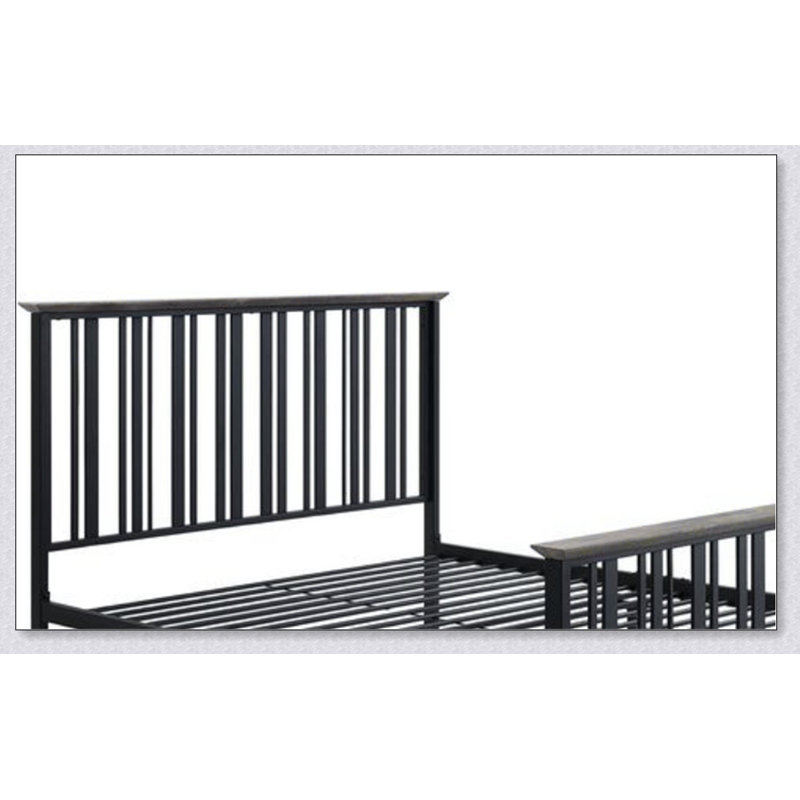 Zudora Full Bed, Black Oak