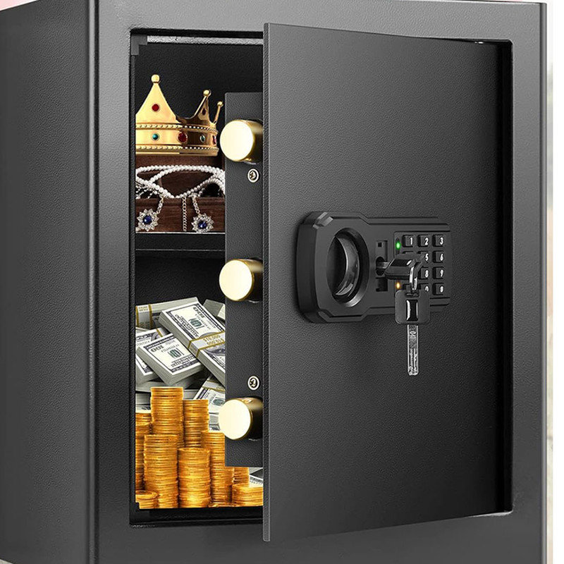 DEBLIT 2.3 cu ft Large Fireproof Safe Boxes for Home Use,with Mute ...
