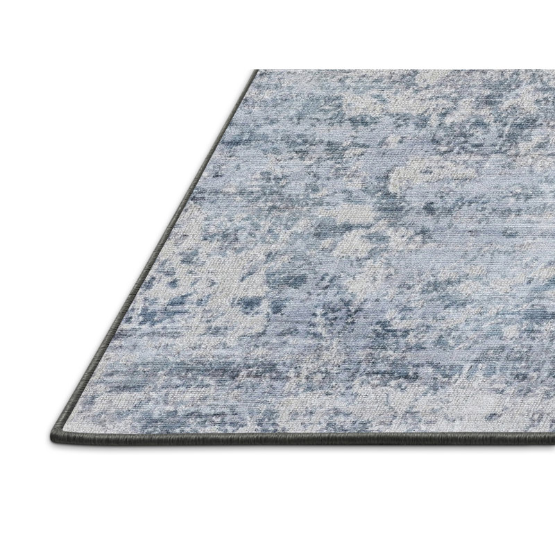Tapis abstrait gris, Rectangle de 3 pi x 5 pi