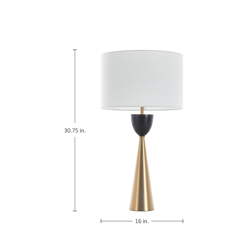 Rome Table Lamp - White, Black