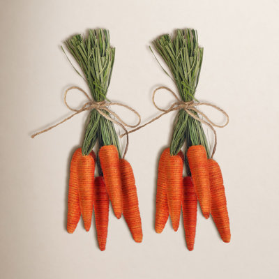 14" Jute Carrot Bunch