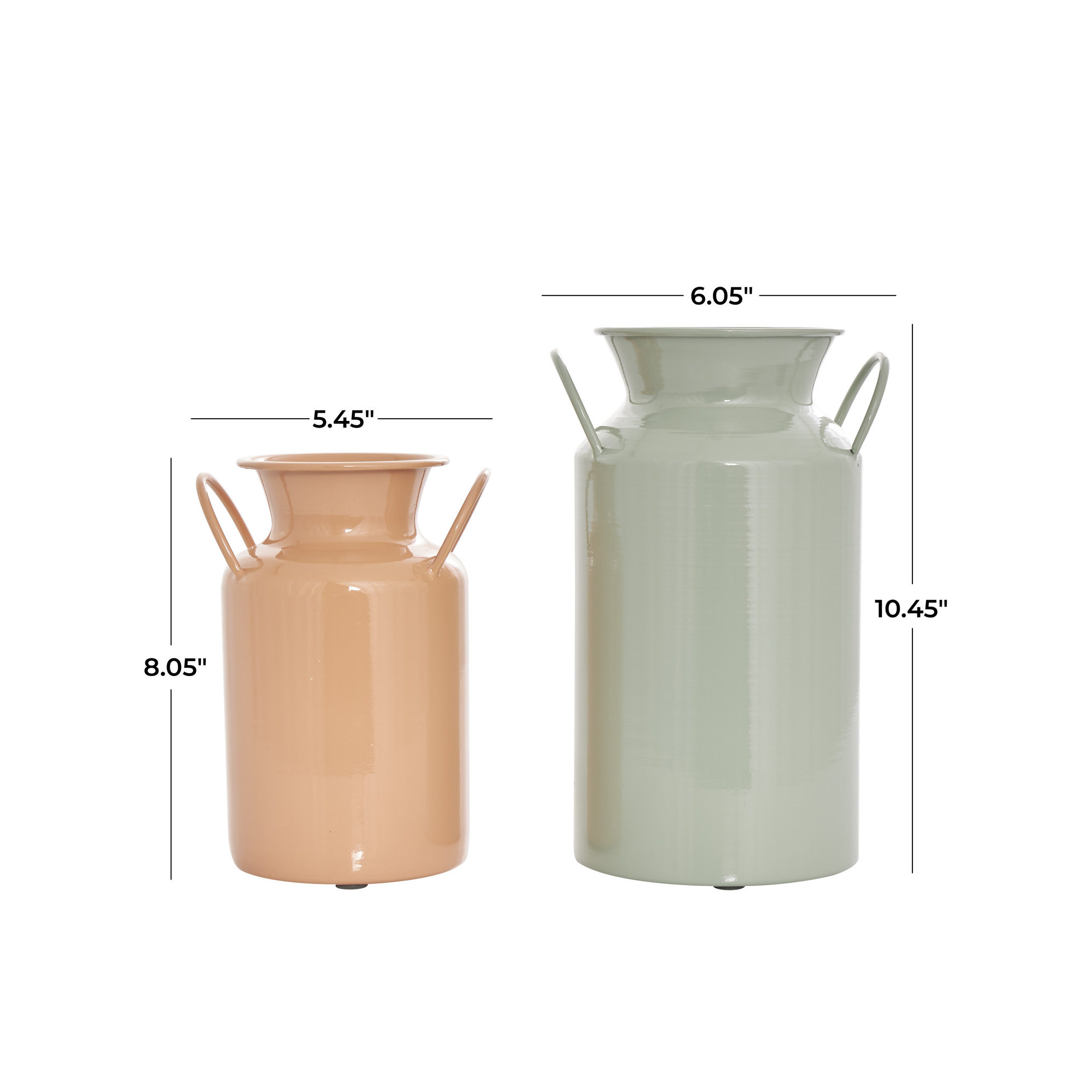 Hays Metal Table Vase, Medium, Pink/Blue