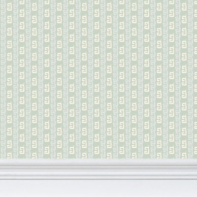Gaga Greek Small Repeat Luxury Wallpaper