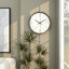 Horloge murale en verre 19,63 "Amburgey-39132229
