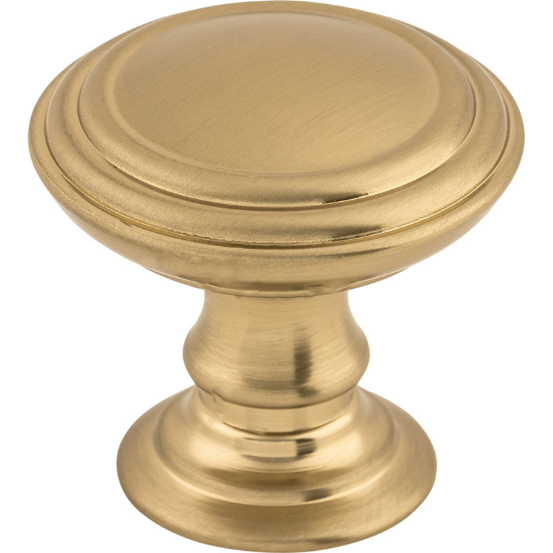 Reeded Round Knob, Honey Bronze, 1 1/2" Knob Diameter
