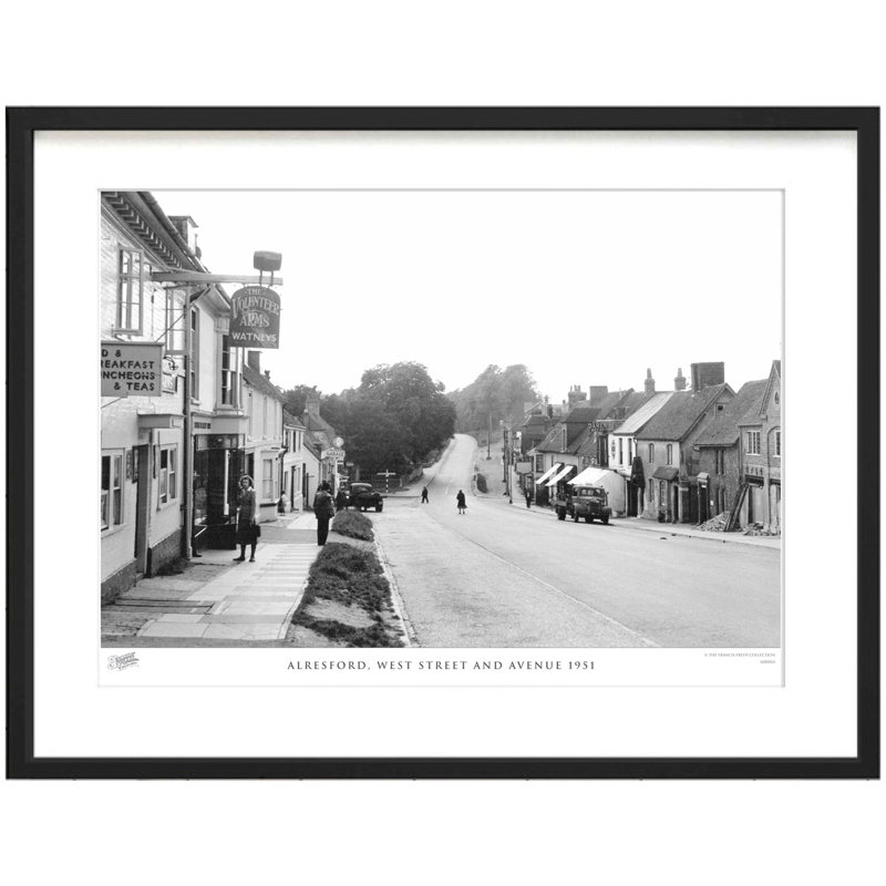 Alresford, West Street And Avenue 1951 by Francis Frith - Single Picture Frame Print, 45cm H x 60cm W x 2.3cm D