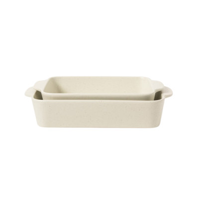 Claybrook 2 Piece Stoneware Rectangular Baking Dish Set
