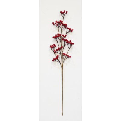25" Weatherproof Red Berry Spray