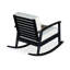 Chaise berçante en eucalyptus