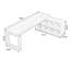 Bureaux en bois massif en L noyer-108045217