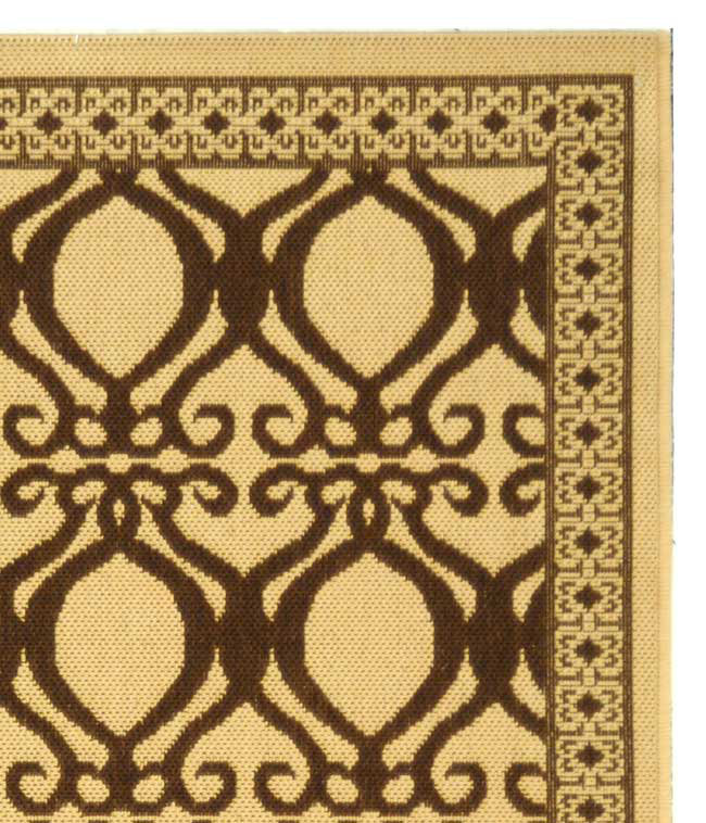 Claudis Performance Geometric Indoor/Outdoor Area Rug, Round 6'7"