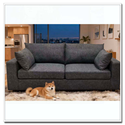 78" Upholstered Sofa with Deep Cushions