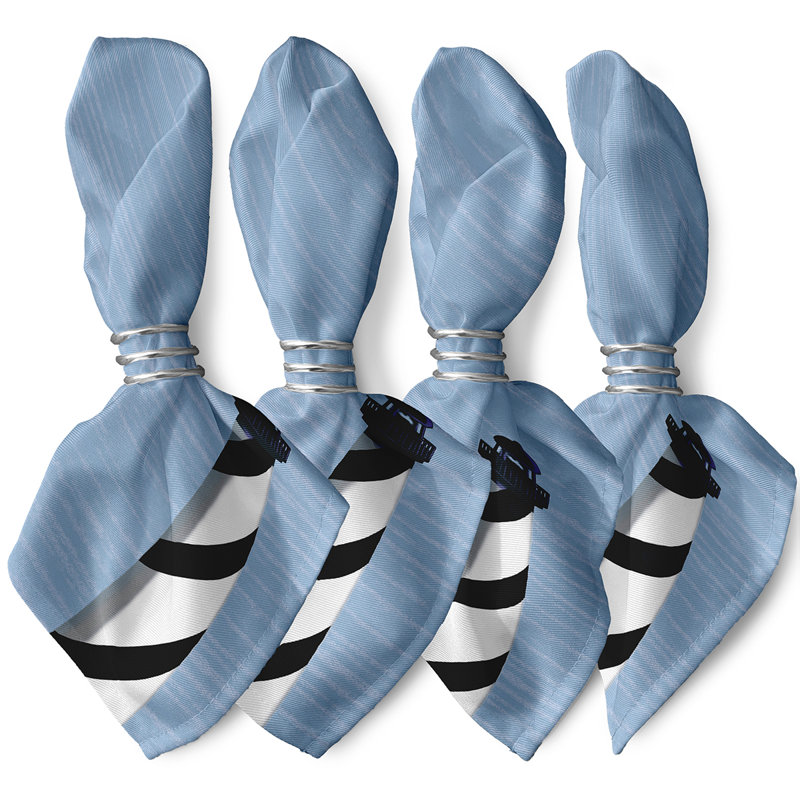 Hanley Light House Napkins, Black
