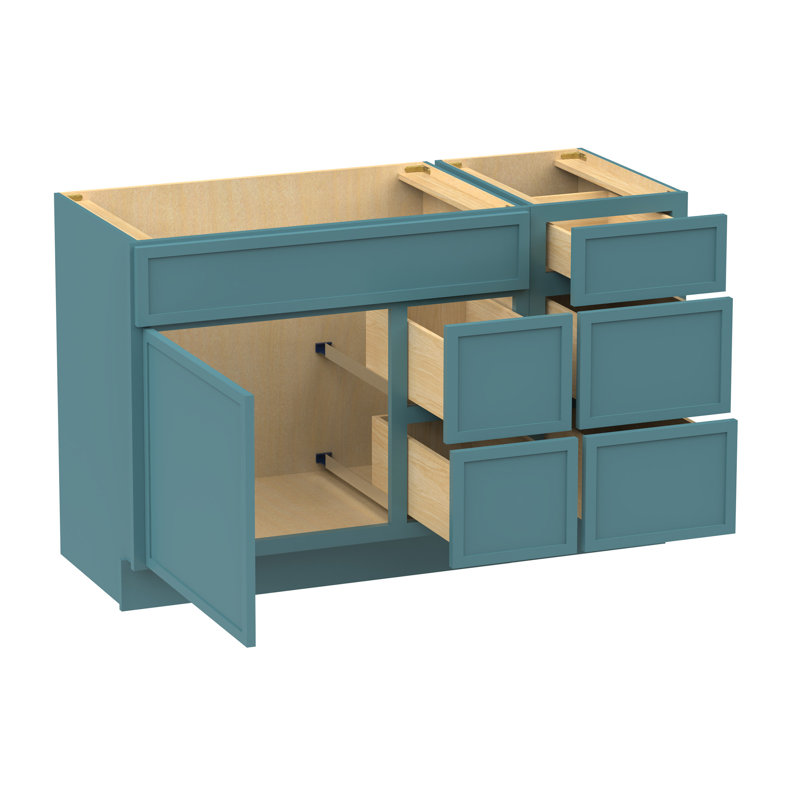 Base de meuble-lavabo simple 51 po seulement, Sarcelle