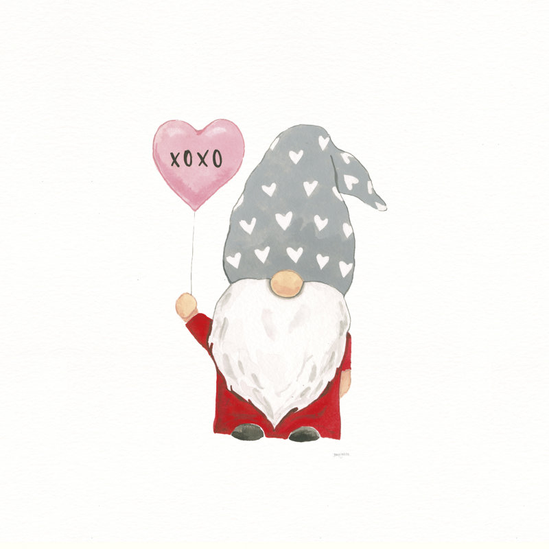 Gnomes In Love II by Jenaya Jackson - Wrapped Canvas Painting, 51cm H x 51cm W