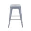 Ensemble de 2 tabourets de bar en métal sans dossier: assemblage sans outil et conception peu encombrante-1016577473