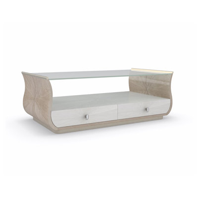Table basse avec rangement au sol