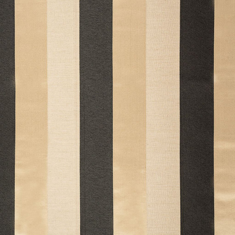 Luxe Striped Fabric, Black/Beige