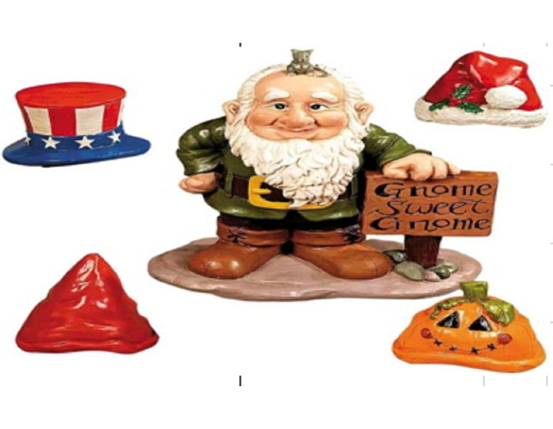 Statue de gnome de chapeau Donaldina