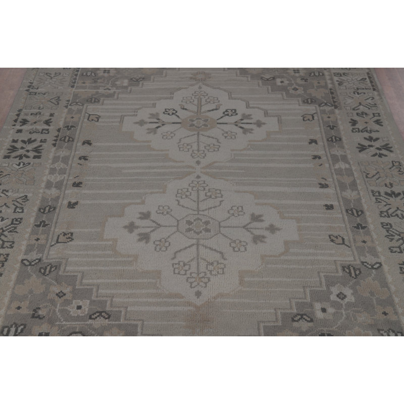 Tapis géométrique indien Oushak 8 x 10