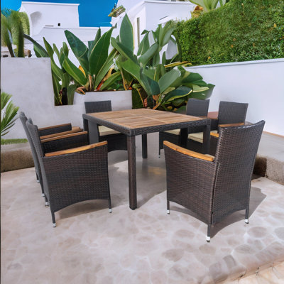 Ensemble repas extérieur pour 6 personnes Anella