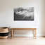Dynamic White Horse Ethereal Contemporary Horse Nature Wall Art Print 1 Piece Wrapped Canvas Wall Art-40760124