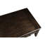 Table basse traditionnelle avec rangement, guides latéraux, finition foncée, bois massif +, 2 tiroirs, P 30 po x H 19,08 po