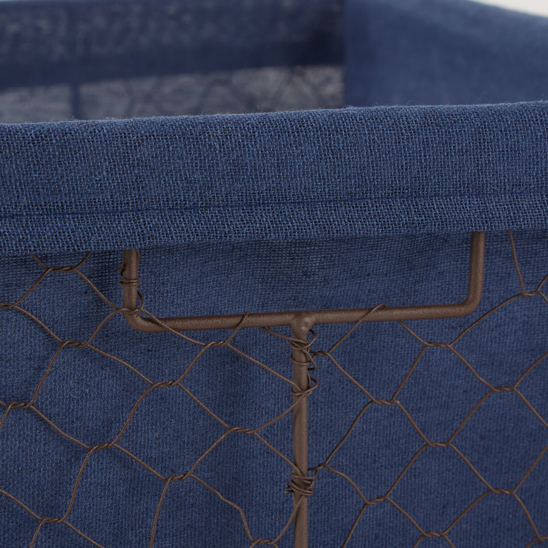 Gracie Oaks Decorative Basket, French Blue