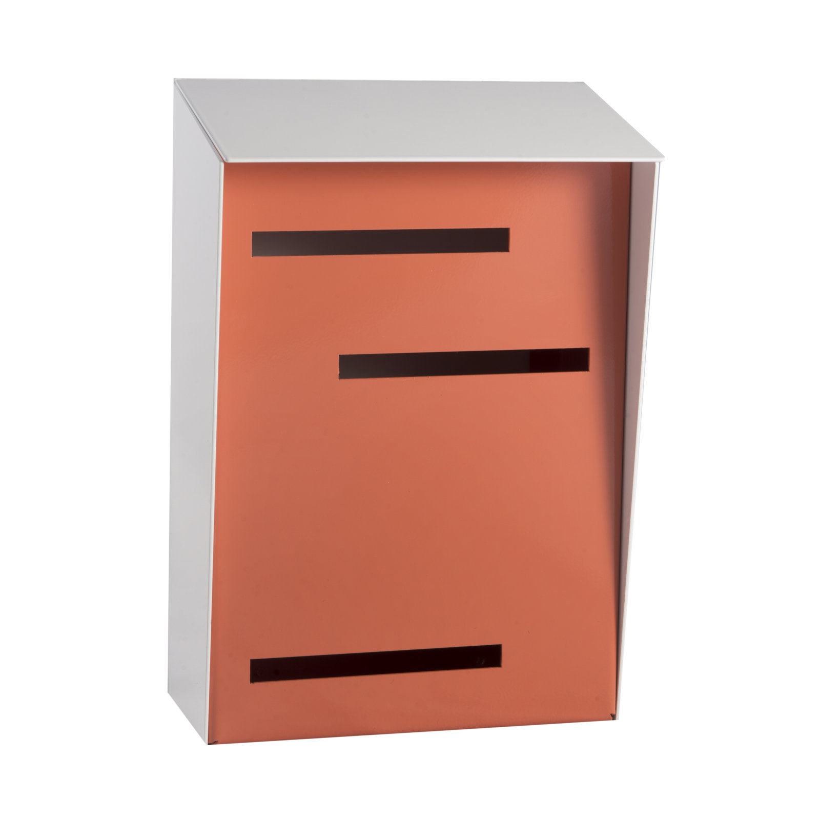 Wall Mounted Mailbox, Black, White