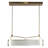- Light Brass LED Kitchen Island Pendant