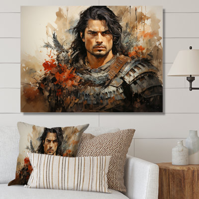 «Japon Art Samurais Warrior Portrait I», reproduction sur toile