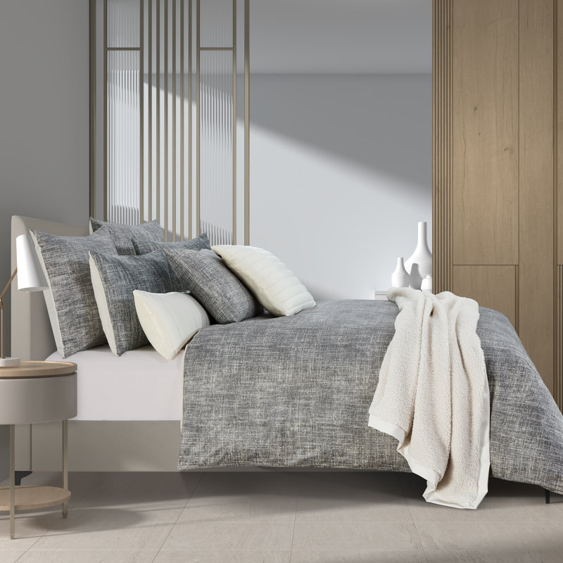 Ensemble de housse de couette Sydney, Housse de couette pour très grand lit et 2 très, Pierre