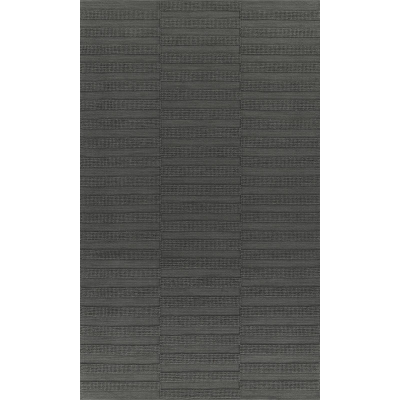Tapis intérieur / extérieur tissé à la main géométrique Vishaal 6 pi x 9 pi P.E.T, Marine, 6 pi x 9 pi