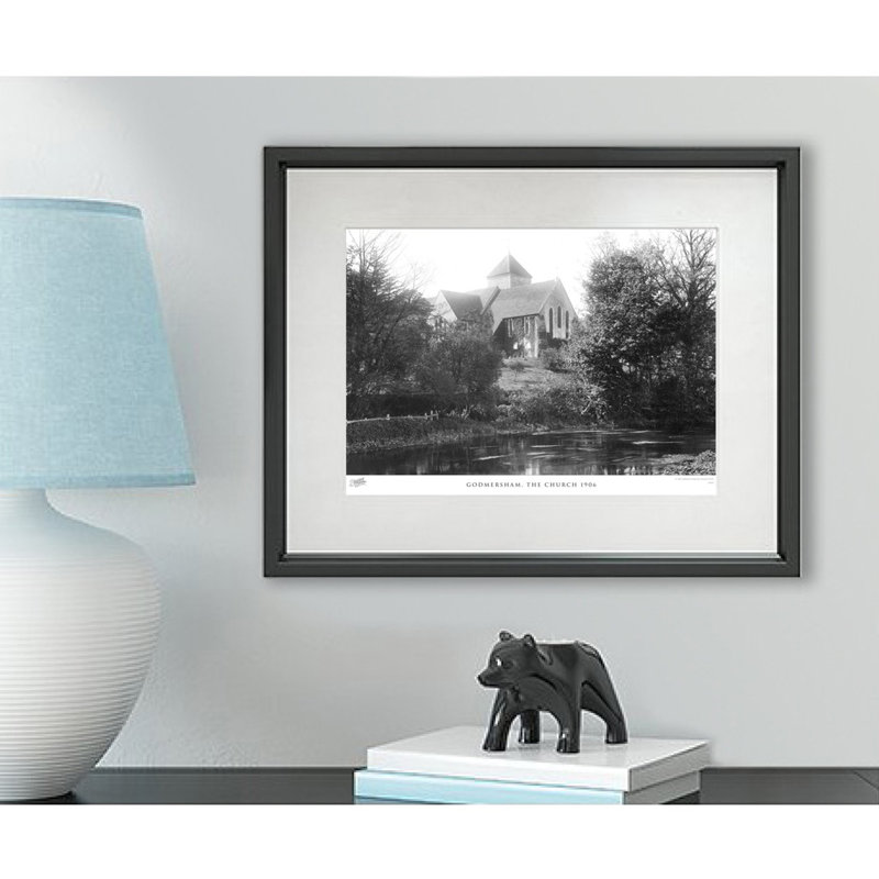 Godmersham, The Church 1906 - Single Picture Frame Print, 60cm H x 80cm W x 2.3cm D