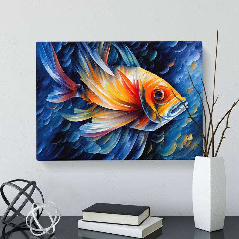 Awesome Fish - Wrapped Canvas, 40cm H x 60cm W x 3cm D
