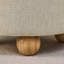 Repose-pieds rond avec rangement, repose-pieds rond en lin multifonctionnel, couvercle pouvant être retourné comme plateau de table, avec espace de rangement-246988985