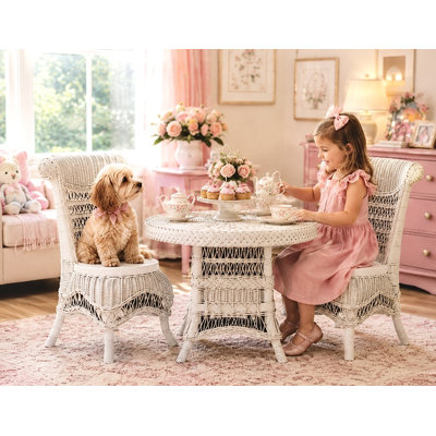Glick Kids 3 -Piece Solid Wood Activity Table and Chair Set