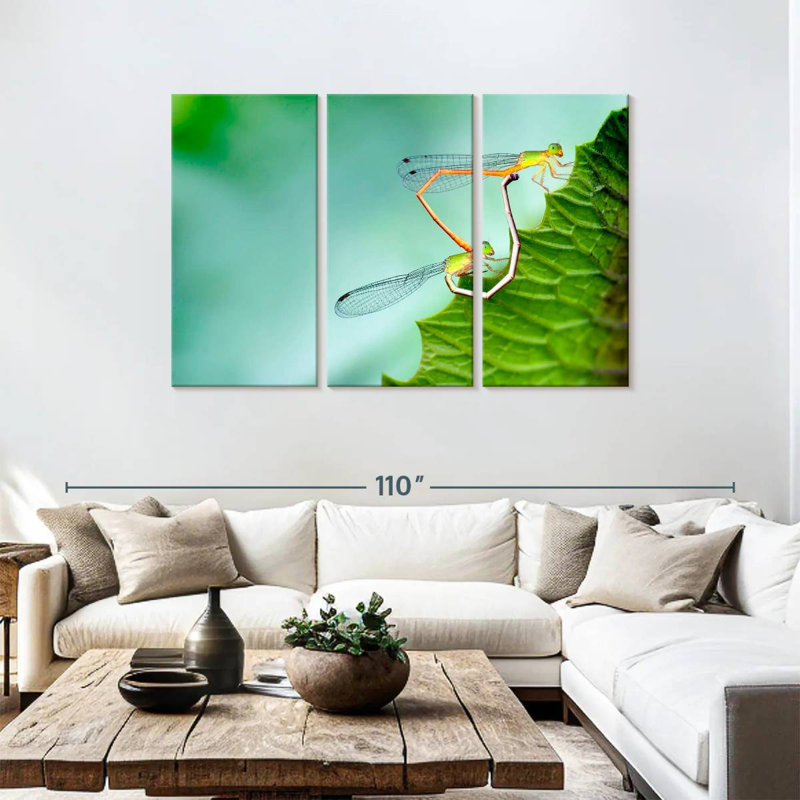 Brampt Dragonflies Mating, 48" H x 74" W