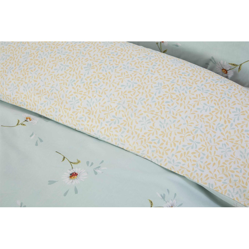 Adilson Cotton Blend Floral Duvet Cover Set with Pillowcases, Single - 1 Standard Pillowcase