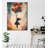 Stunning Decorative Canvas Painting, 27.6 x 39.4 inches | 50% Cotton / 50% Polyester, Digital Printing on Canvas | Sturdy 0.8 x 0.8 inches Wooden Frame, Perfect for Living Room or Office Décor, Eye-Catching Wall Art