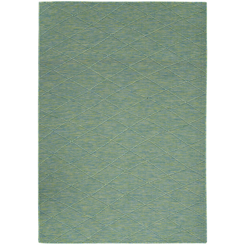 Tapis intérieur / extérieur lavable à la machine Dakhia, Rectangle 6 pi x 9 pi