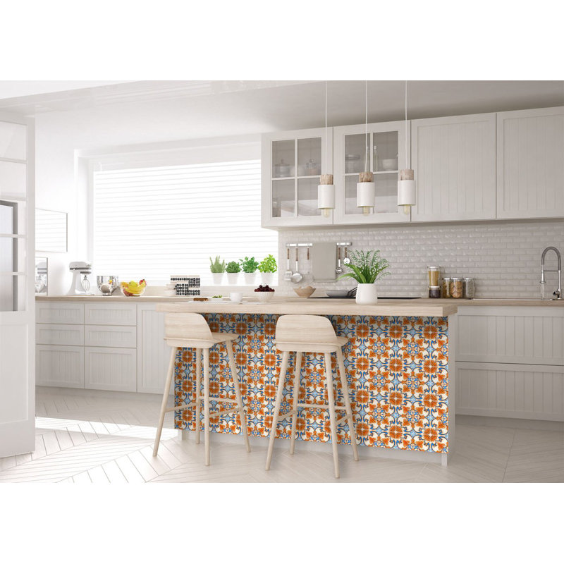4'' W x 4'' L Vinyl Peel and Stick Mosaic Tile
