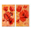 «Red Blooming Poppies VII», ensemble de 2 peintures sur toiles-1650718536-1650718537