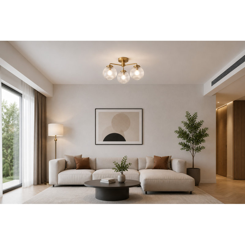 Glass Flush Mount
